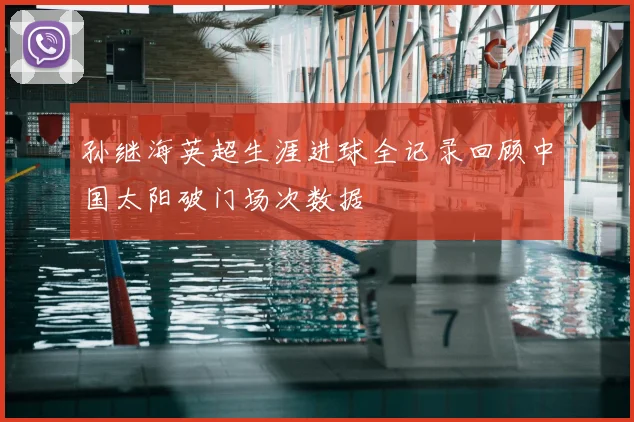 孙继海英超生涯进球全记录回顾中国太阳破门场次数据