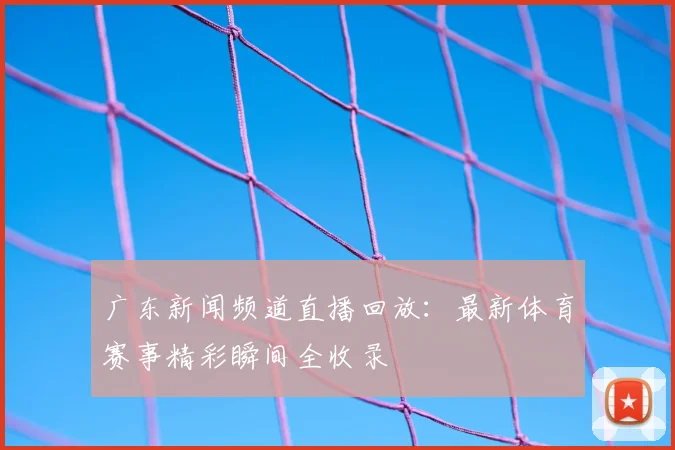 广东新闻频道直播回放：最新体育赛事精彩瞬间全收录